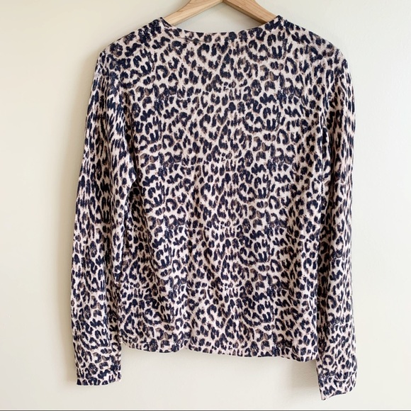 LORD & TAYLOR Leopard Cardigan 100% RELISTED - Picture 7 of 9